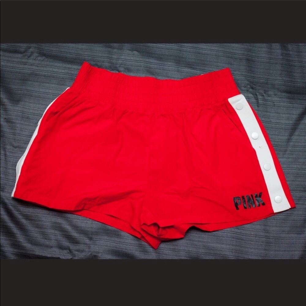 VICTORIA SECRET | PINK | RED SHORTS SIZE S